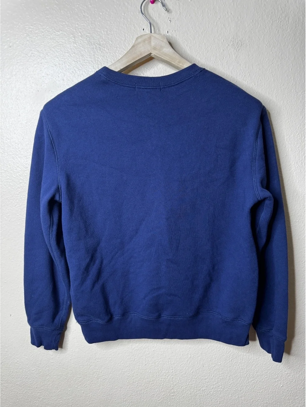 Polo Ralph Lauren Boys L 14-16 Blue Crewneck Sweatshirt Red Pony Logo